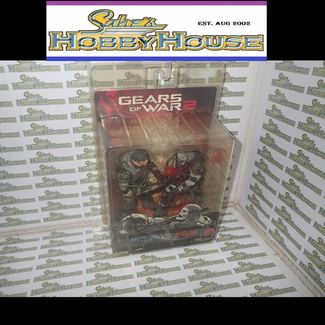 Neca Player Select 52080 - Gears of War 2 Marcus Fenix VS Locust Drone Collectable Action Replica Figures