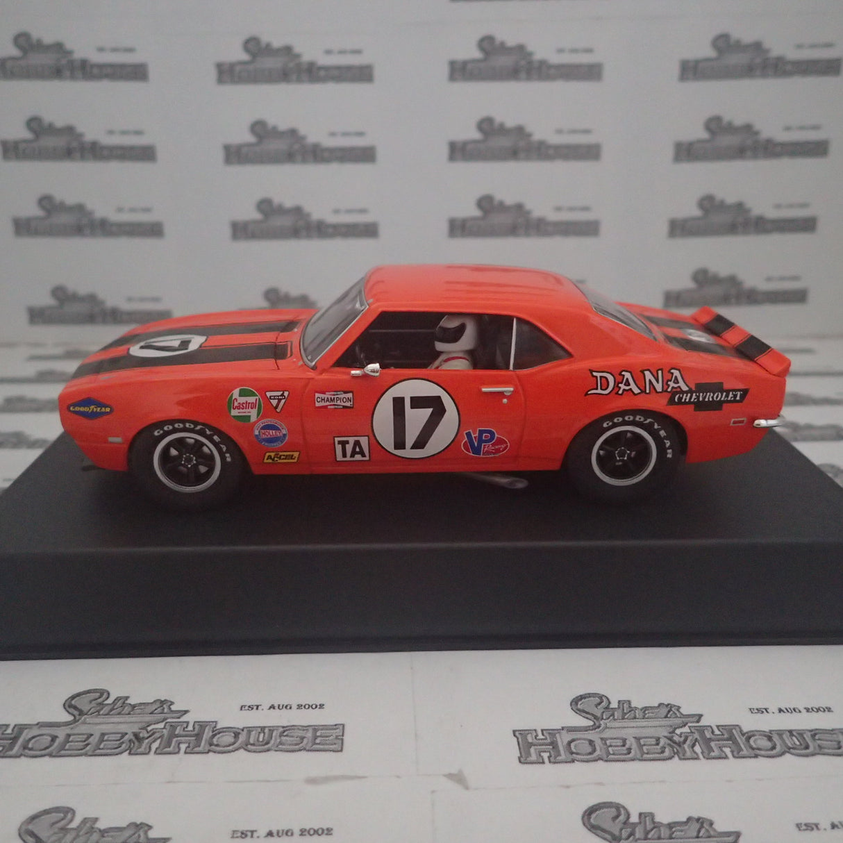 PIONEER SLOT CARS - P134 CHEVY CAMARO T/A orange #17 'Dana Chevrolet'