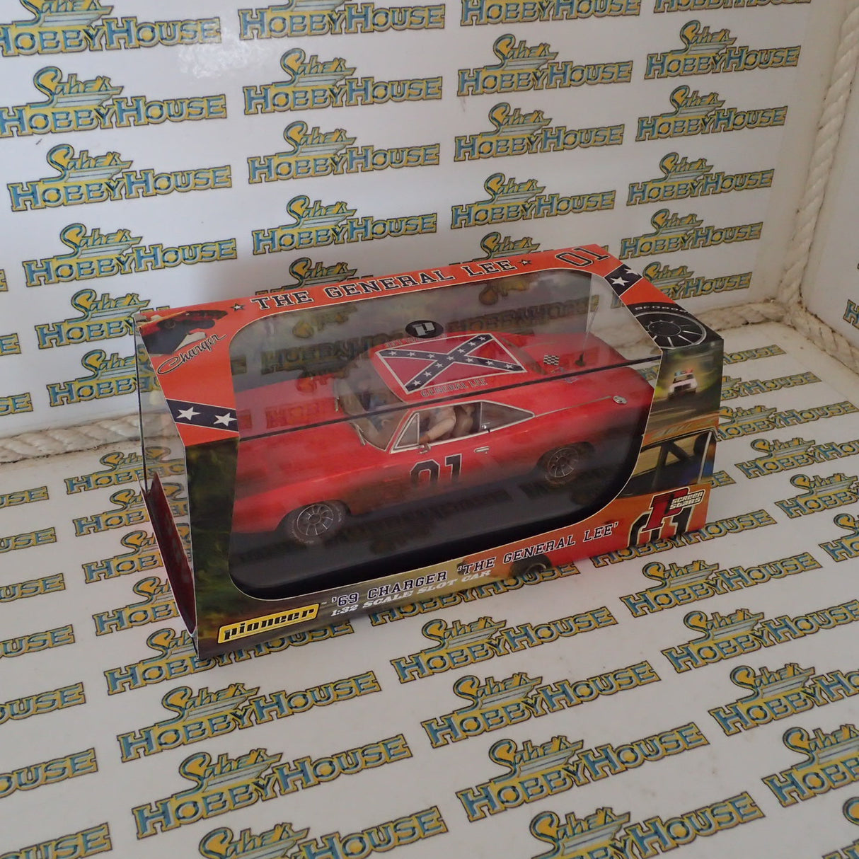 PIONEER SLOT CARS P158 - GENERAL LEE 'DIRT ROAD DUKES'