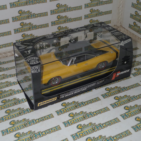 PIONEER SLOT CARS P160 - 1968 DODGE CHARGER HEMI 426, YELLOW