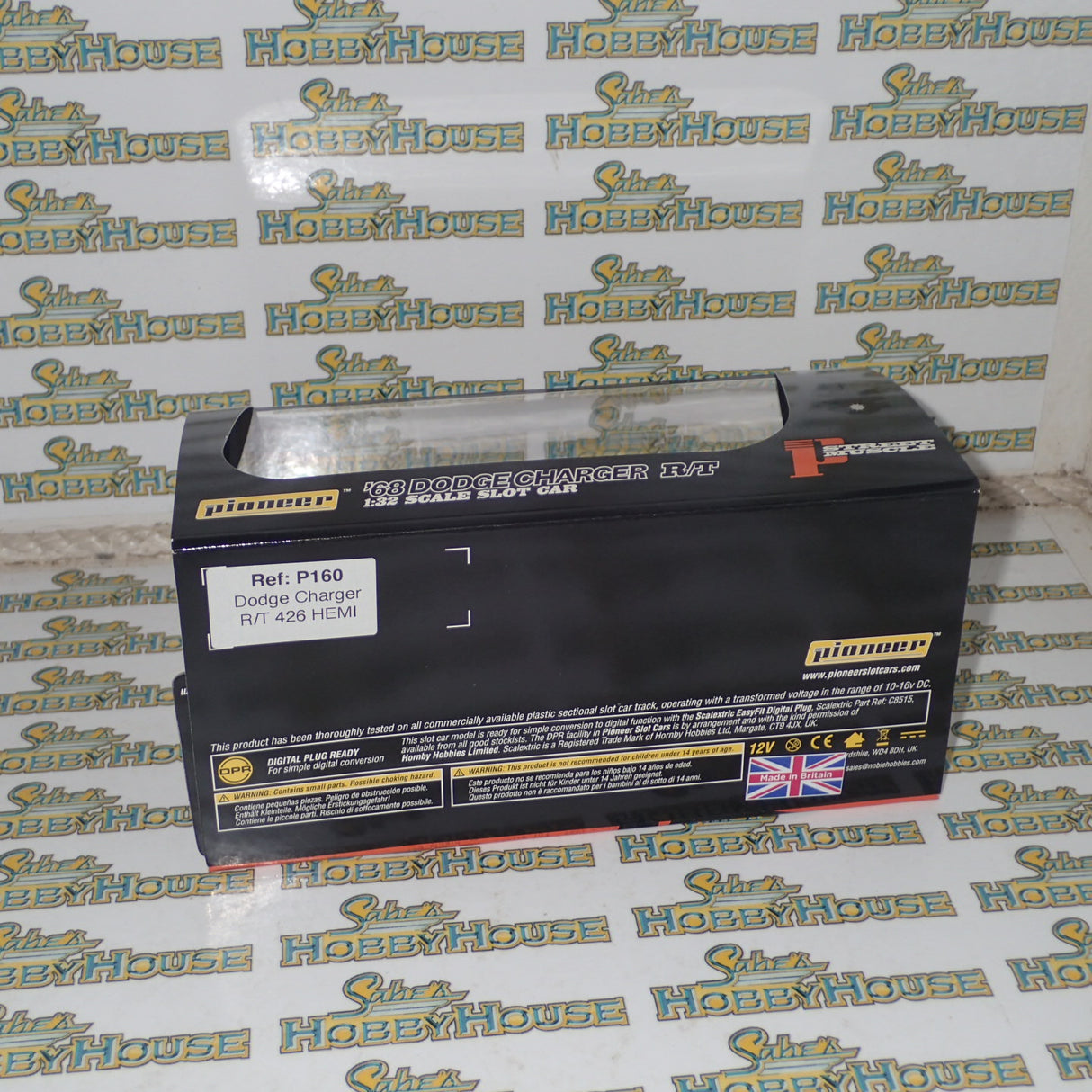 PIONEER SLOT CARS P160 - 1968 DODGE CHARGER HEMI 426, YELLOW