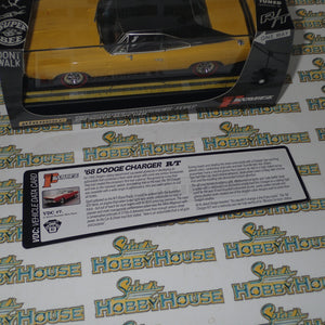 PIONEER SLOT CARS P160 - 1968 DODGE CHARGER HEMI 426, YELLOW