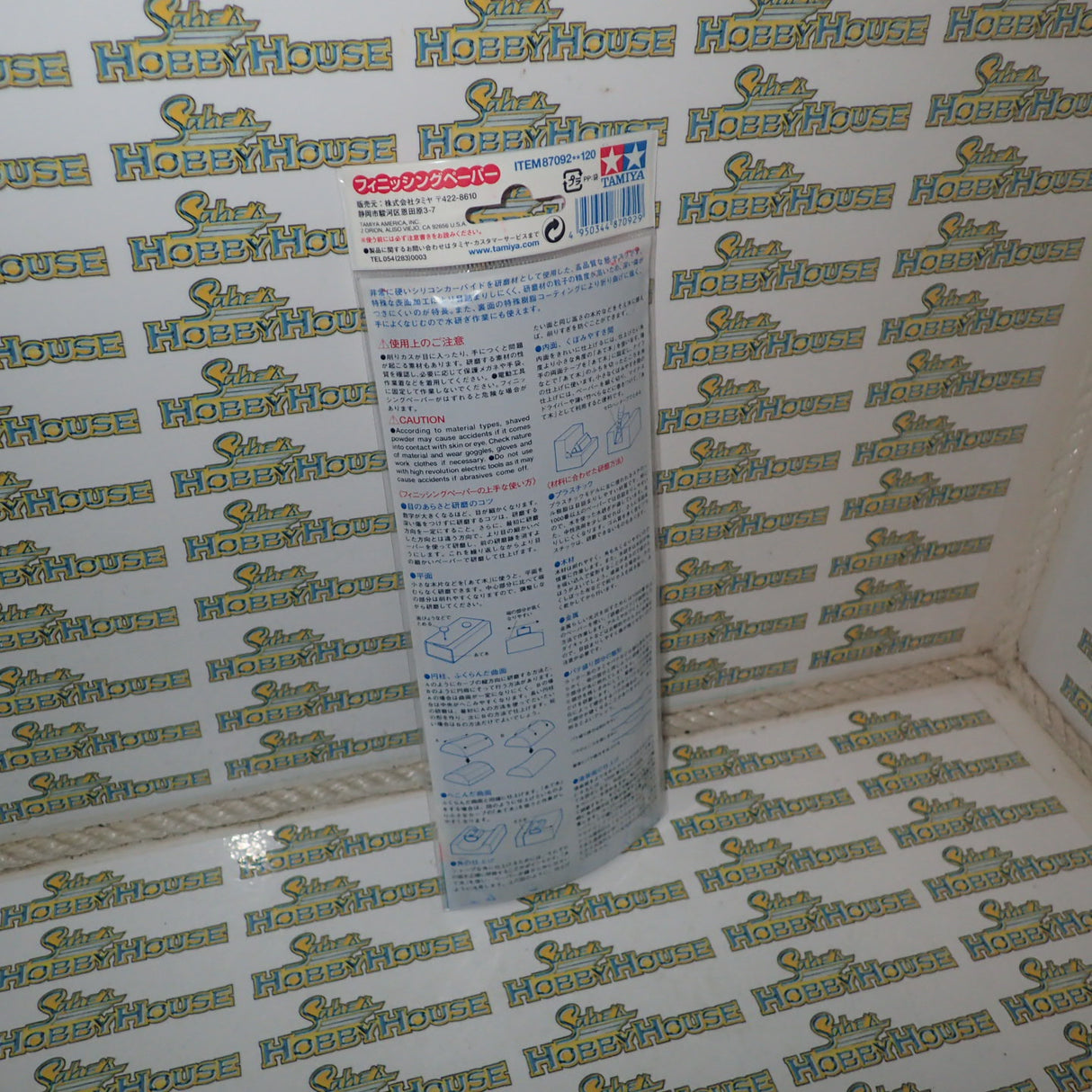 Tamiya 87092 - P180 Finishing Abrasive (3pcs)