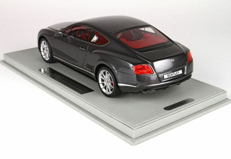 BBR MODELS - 1/18 Scale - P1886CV Bentley Continental GT V8 S Dark Grey Satin Diecast Scale Model Replica
