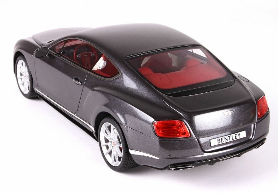 BBR MODELS - 1/18 Scale - P1886CV Bentley Continental GT V8 S Dark Grey Satin Diecast Scale Model Replica