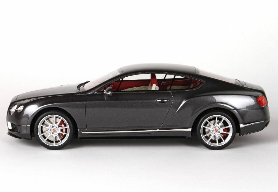 BBR MODELS - 1/18 Scale - P1886CV Bentley Continental GT V8 S Dark Grey Satin Diecast Scale Model Replica