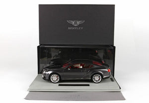 BBR MODELS - 1/18 Scale - P1886CV Bentley Continental GT V8 S Dark Grey Satin Diecast Scale Model Replica