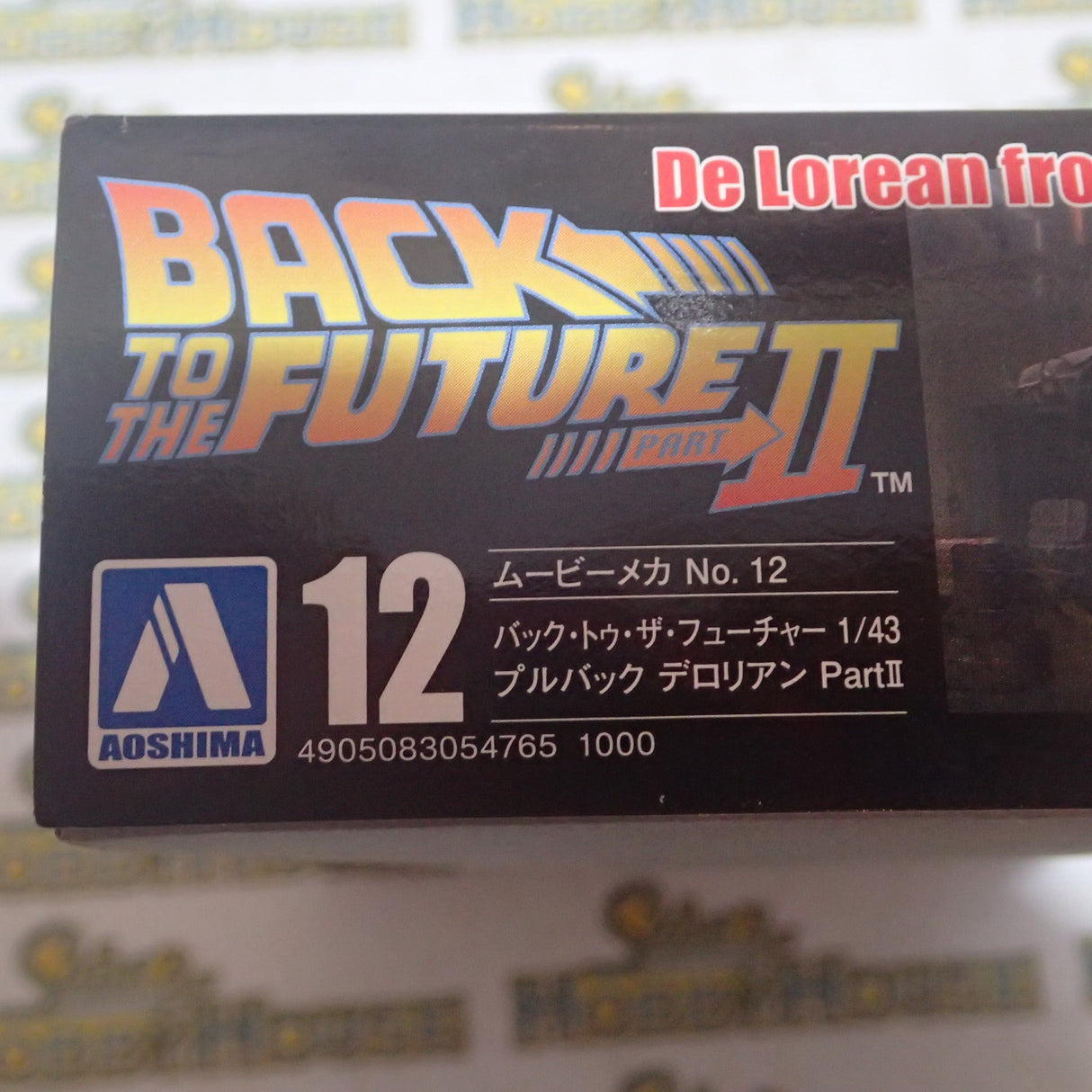 Aoshima 4905083-054765 - 1/43 Scale Back to the Future II Pullback De Lorean Plastic Model Kit
