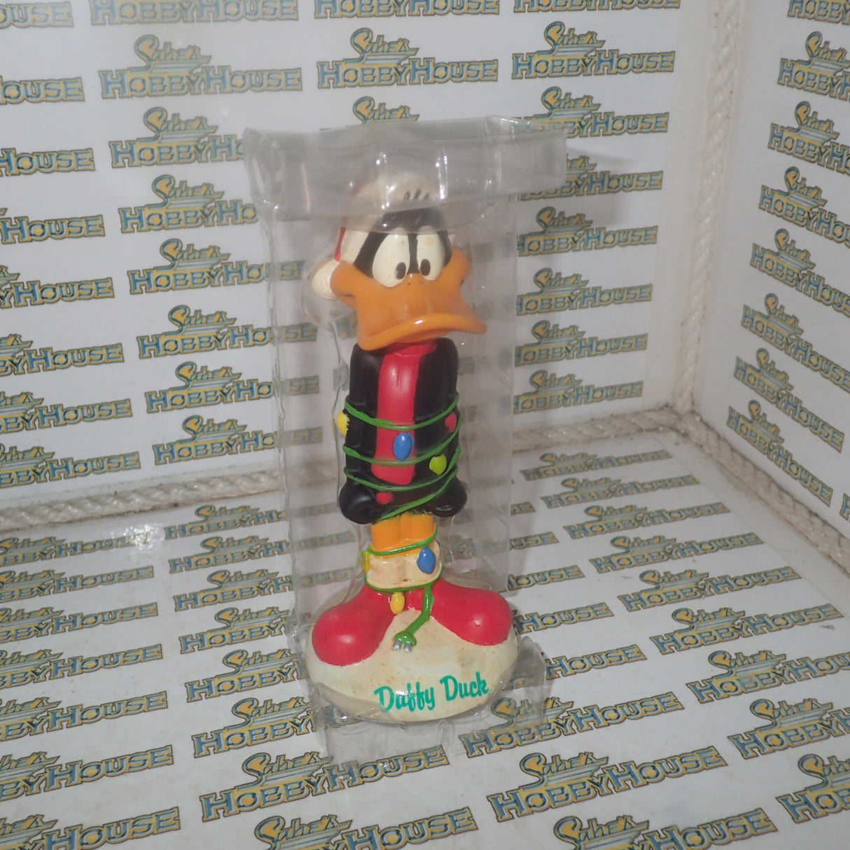 Funko FUN8076 – Looney Tunes DAFFY X-Mas Bobble Head 15Cm Wacky Wobbler