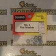 Dubro 323 - No. 4 Flat Washer Pkt. of 8