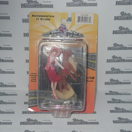 Motor Heads Miniatures - Lowrider Magazine - 1/18 Scale - #288 Emily with Dog Hand Painted Cold-Cast Resin Figurine