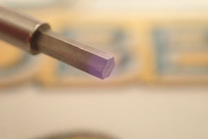 NSR Wrench - Aluminium wrench - Hard steel - Replaceable steel tip Violet 0.050 9mm hexagon for nut