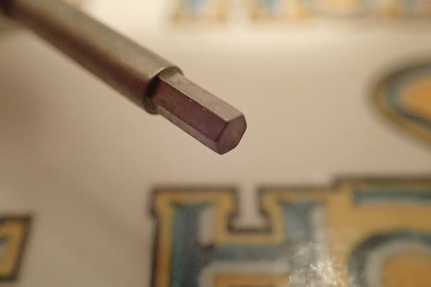 NSR Wrench - Aluminium wrench - Hard steel - Replaceable steel tip Silver .084" for 2mm screw