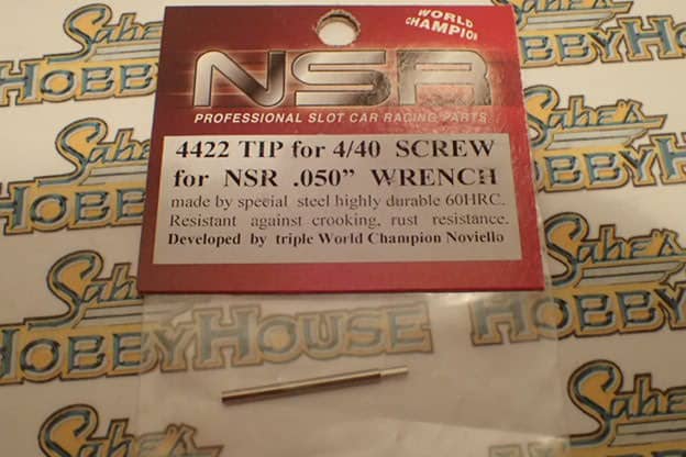 NSR Steel Tip - Replacement hard steel tip FOR 4/40 SCREW FOR NSR 0.050" WRENCH