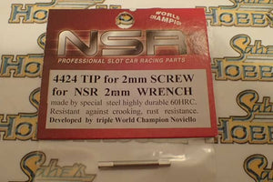 NSR Steel Tip - Replacement hard steel tip FOR 2MM SCREW FOR NSR 2MM WRENCH FOR 0.084" - 2mm