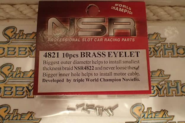 NSR Brass Eyelets - for motor cable (10 pcs)