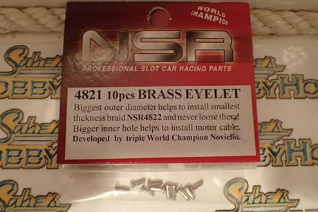 NSR Brass Eyelets - for motor cable (10 pcs)