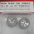 NSR WRE 24h TIRES 20 X 10 ON 16" WHEELS (2 PCS)
