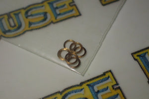 NSR 4811 Axle Spacers - BRASS AXLE SPACERS - 3/32″ - 0.010″ / 0.25mm 10Pcs