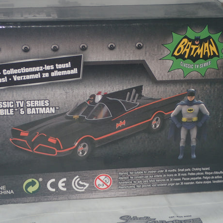 Jada Toys 98259 - 1/24 Scale - Batman Classic TV Series - Batmobile & Batman Diecast Model Replica