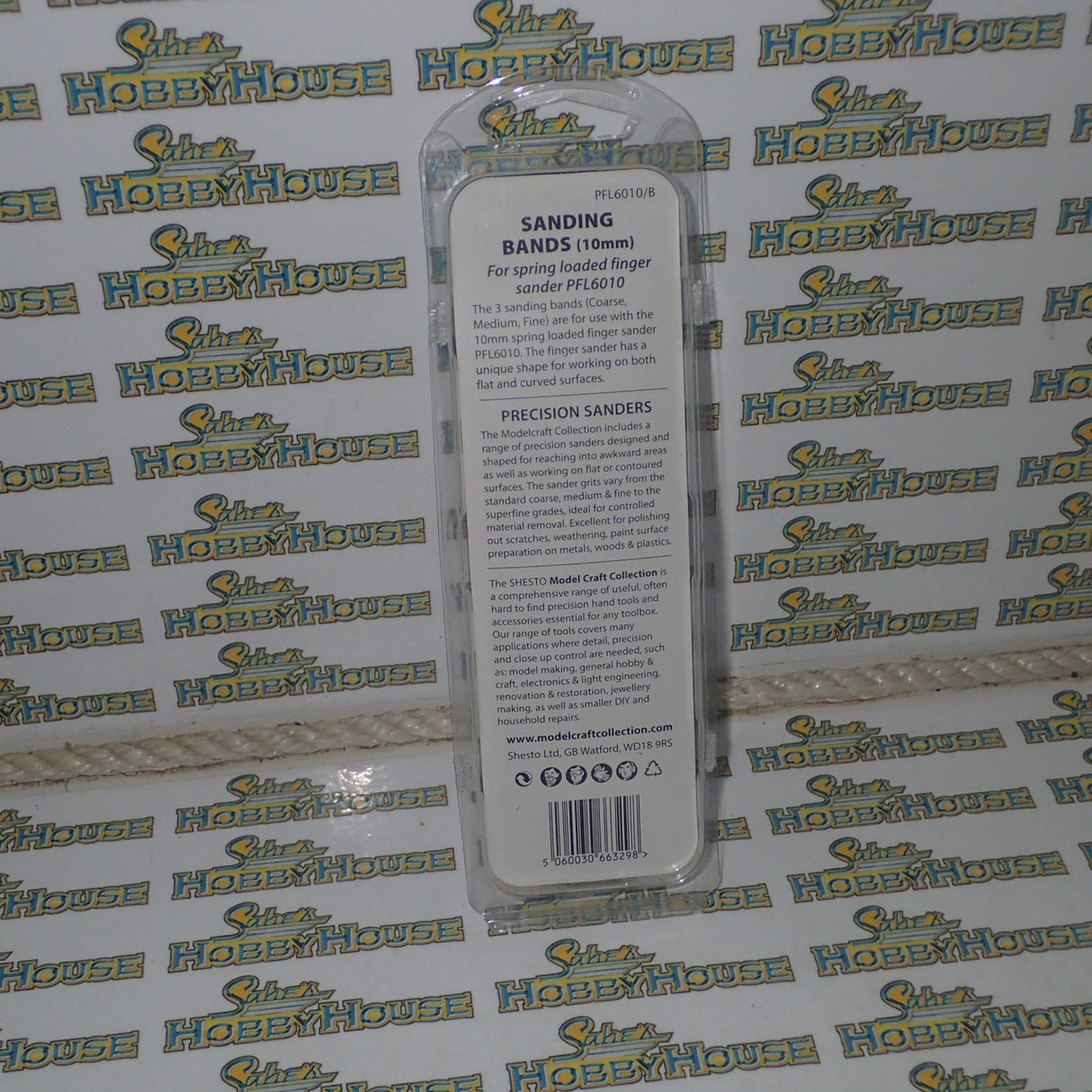 The Model Craft Collection PFL6010/B - Sanding Bands (10mm) for spring loaded finger sander