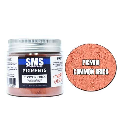 The Scale Modellers Supply - PIGM09- WEATHERING PIGMENT - COMMON BRICK 50ML GLASS JAR