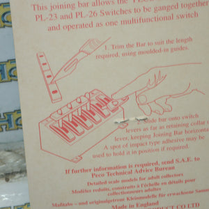 PECO #PL-24 - HO/00 Scale - N Scale - Joining Bar for Multiple Switching