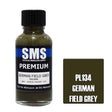 The Scale Modellers Supply - PL134 Premium GERMAN FIELD GREY Acrylic Lacquer 30ml Bottle