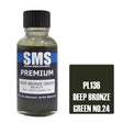 The Scale Modellers Supply - PL136 Premium DEEP BRONZE GREEN Acrylic Lacquer 30ml Bottle