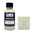 The Scale Modellers Supply - PL143 Premium BRITISH SILVER GREY Acrylic Lacquer 30ml Bottle