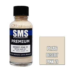 The Scale Modellers Supply - PL146 Premium DESERT PINK Acrylic Lacquer 30ml Bottle