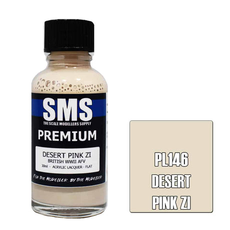 The Scale Modellers Supply - PL146 Premium DESERT PINK Acrylic Lacquer 30ml Bottle