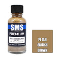 The Scale Modellers Supply - PL149 Premium BRITISH BROWN SCC NO.2 Acrylic Lacquer 30ml Bottle