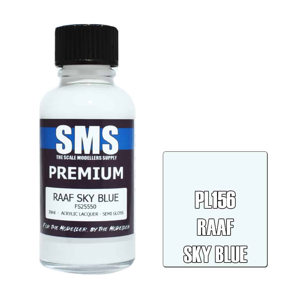 The Scale Modellers Supply - PL156 Premium RAAF SKY BLUE Acrylic Lacquer 30ml Bottle
