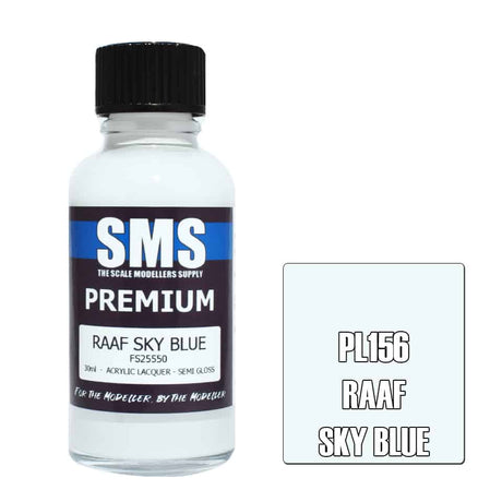 The Scale Modellers Supply - PL156 Premium RAAF SKY BLUE Acrylic Lacquer 30ml Bottle