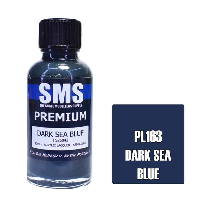 The Scale Modellers Supply - PL163 Premium DARK SEA BLUE Acrylic Lacquer 30ml Bottle