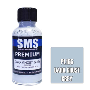 The Scale Modellers Supply - PL165 Premium DARK GHOST GREY Acrylic Lacquer 30ml Bottle