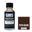 The Scale Modellers Supply - PL24 Premium Clear Brown Acrylic Lacquer 30ml Bottle PL24