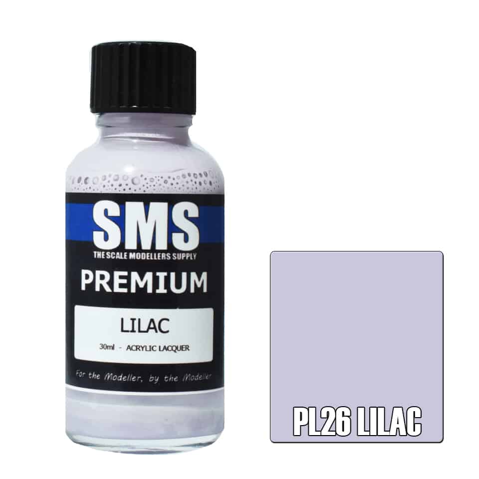 The Scale Modellers Supply - PL26 Premium Lilac Acrylic Lacquer 30ml Bottle