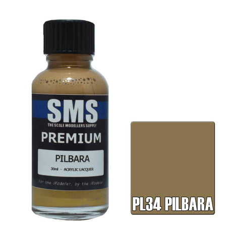 The Scale Modellers Supply - PL34 Premium PILBARA Acrylic Lacquer 30ml Bottle