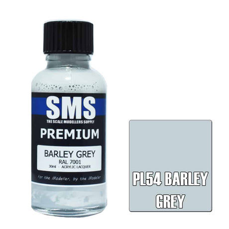 The Scale Modellers Supply - PL54 Premium BARLEY GREY Acrylic Lacquer 30ml Bottle