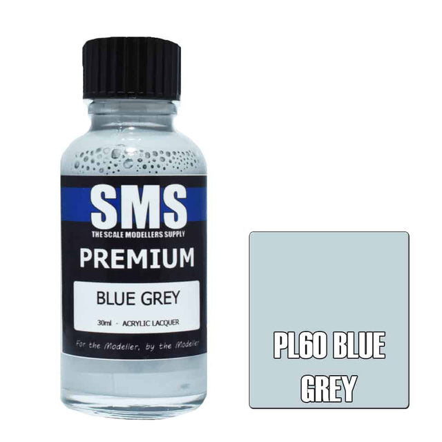 The Scale Modellers Supply - PL60 Premium BLUE GREY Lacquer 30ml Bottle