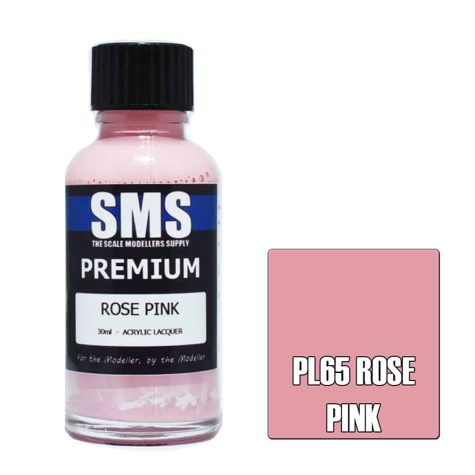 The Scale Modellers Supply - PL65 Premium ROSE PINK Lacquer 30ml Bottle