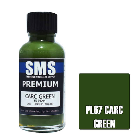 The Scale Modellers Supply - PL67 Premium CARC GREEN Acrylic Lacquer 30ml Bottle