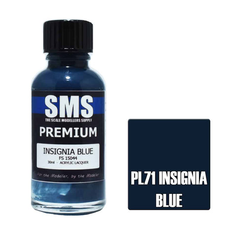 The Scale Modellers Supply - PL71 Premium INSIGNIA BLUE Acrylic Lacquer 30ml Bottle