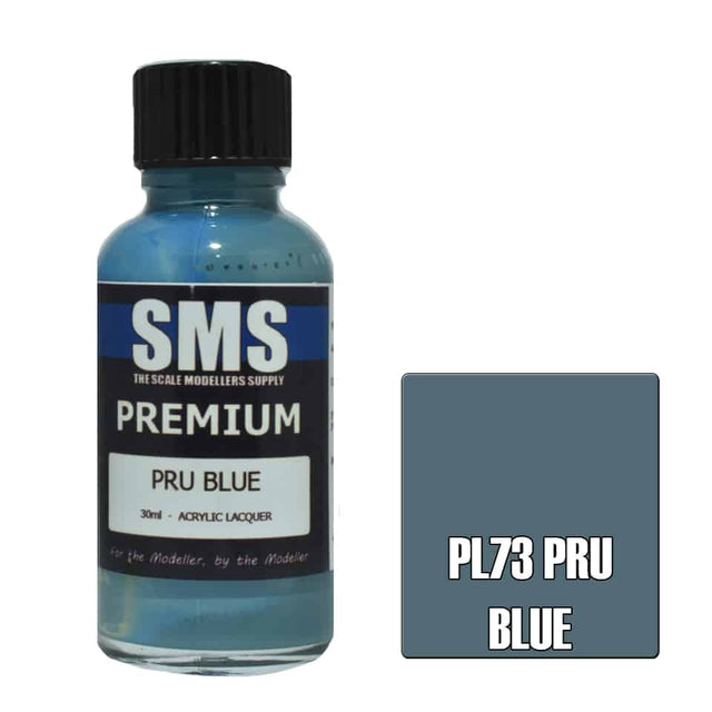 The Scale Modellers Supply - PL73 Premium PRU BLUE Acrylic Lacquer 30ml Bottle