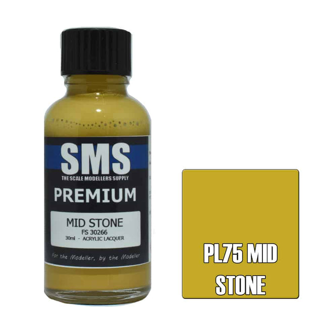 The Scale Modellers Supply - PL75 Premium MID STONEE Acrylic Lacquer 30ml Bottle