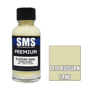 The Scale Modellers Supply - PL81 Premium RUSSIAN SAND Acrylic Lacquer 30ml Bottle