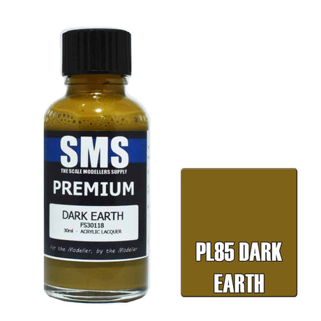 The Scale Modellers Supply - PL85 Premium DARK EARTH Acrylic Lacquer 30ml Bottle