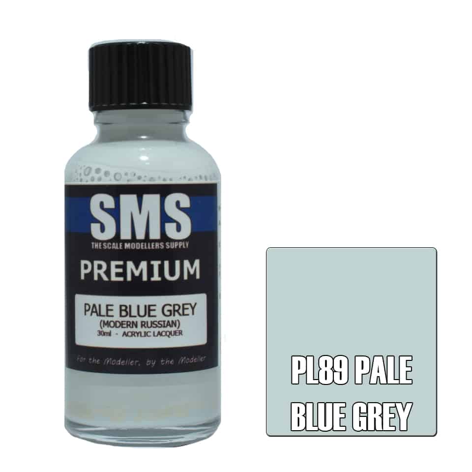The Scale Modellers Supply - PL89 Premium PALE BLUE GREY Acrylic Lacquer 30ml Bottle